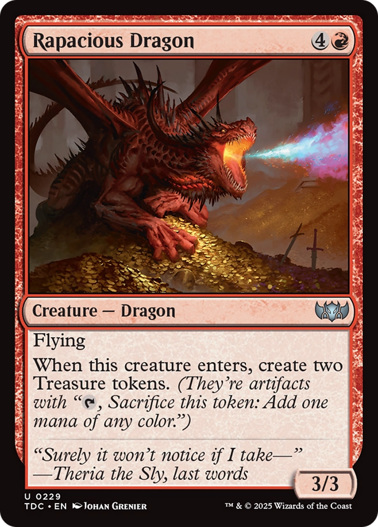 Rapacious Dragon [Tarkir: Dragonstorm Commander] | Shuffle n Cut Hobbies & Games
