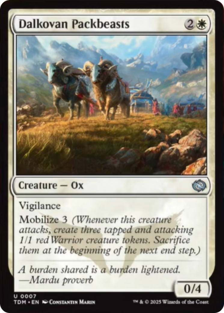 Dalkovan Packbeasts [Tarkir: Dragonstorm] | Shuffle n Cut Hobbies & Games