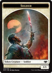 Soldier (004) // Wrenn and Six Emblem (021) Double-Sided Token [Modern Horizons Tokens] | Shuffle n Cut Hobbies & Games