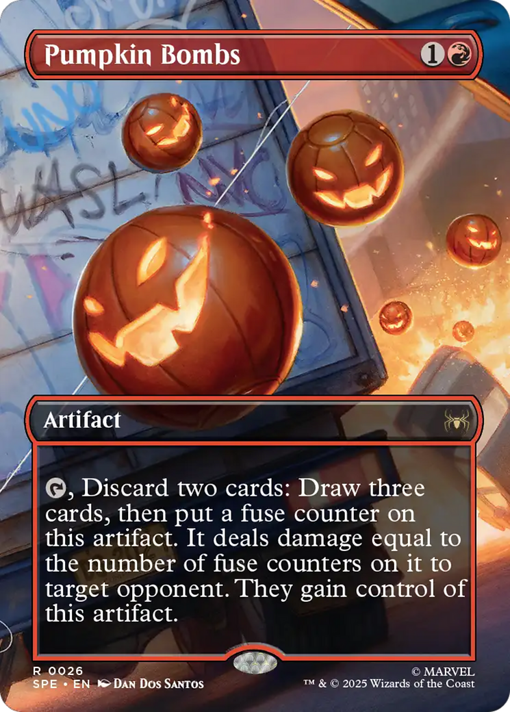 Pumpkin Bombs (Borderless) [Marvel's Spider-Man: Eternal-Legal] | Shuffle n Cut Hobbies & Games