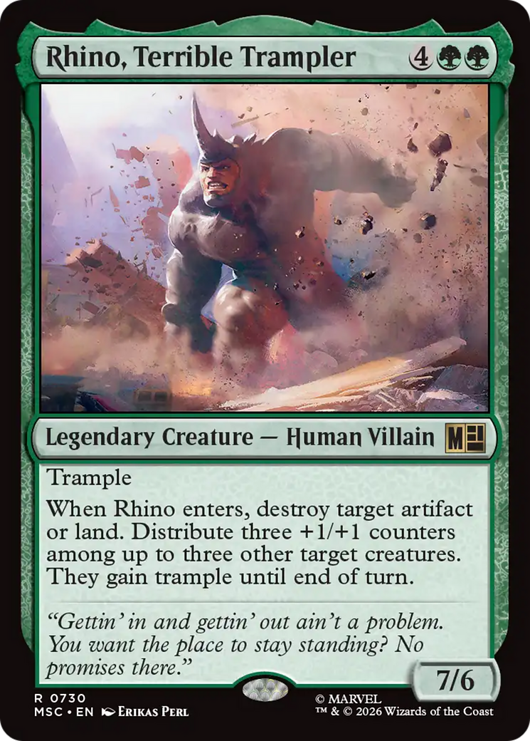 Rhino, Terrible Trampler [Marvel Super Heroes Commander] | Shuffle n Cut Hobbies & Games