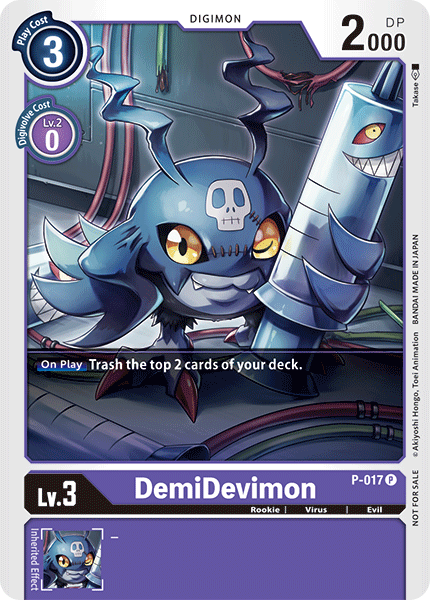 DemiDevimon [P-017] [Promotional Cards] | Shuffle n Cut Hobbies & Games