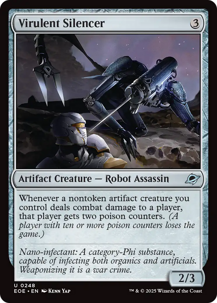 Virulent Silencer [Edge of Eternities] | Shuffle n Cut Hobbies & Games