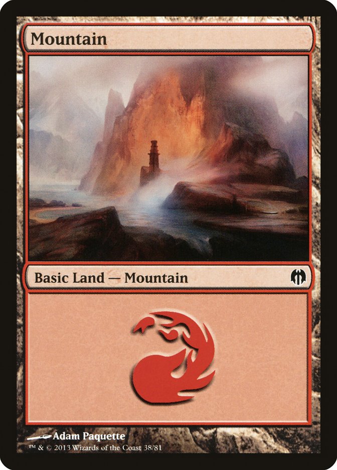 Mountain (38) [Duel Decks: Heroes vs. Monsters] | Shuffle n Cut Hobbies & Games