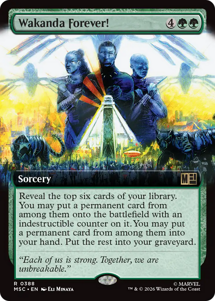 Wakanda Forever! (Extended Art) [Marvel Super Heroes Commander] | Shuffle n Cut Hobbies & Games