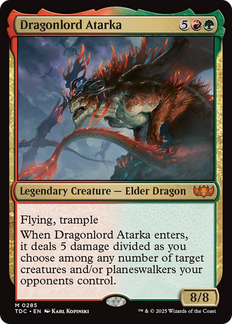 Dragonlord Atarka [Tarkir: Dragonstorm Commander] | Shuffle n Cut Hobbies & Games