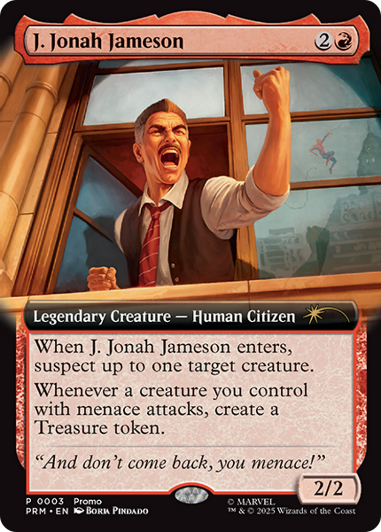 J. Jonah Jameson (Extended Art) [Marvel's Spider-Man Promos] | Shuffle n Cut Hobbies & Games