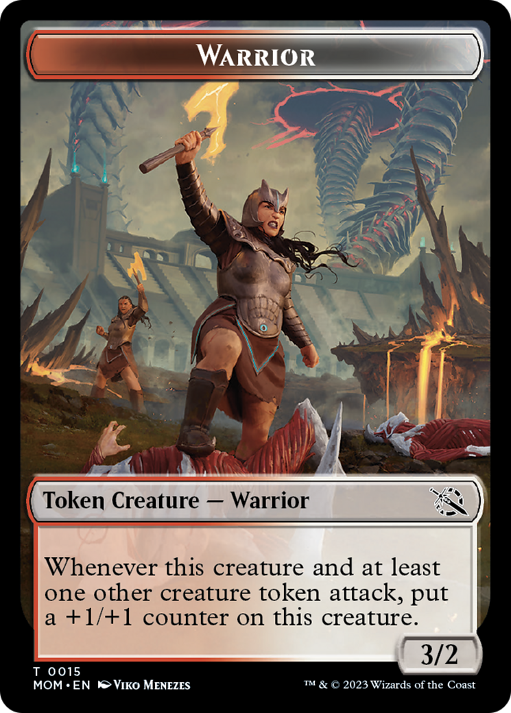 Warrior Token [March of the Machine Tokens] | Shuffle n Cut Hobbies & Games