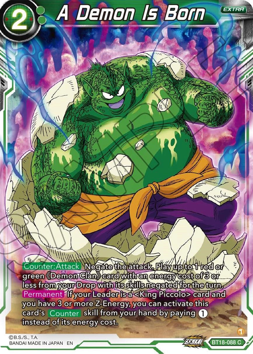 A Demon Is Born (BT18-088) [Dawn of the Z-Legends] | Shuffle n Cut Hobbies & Games