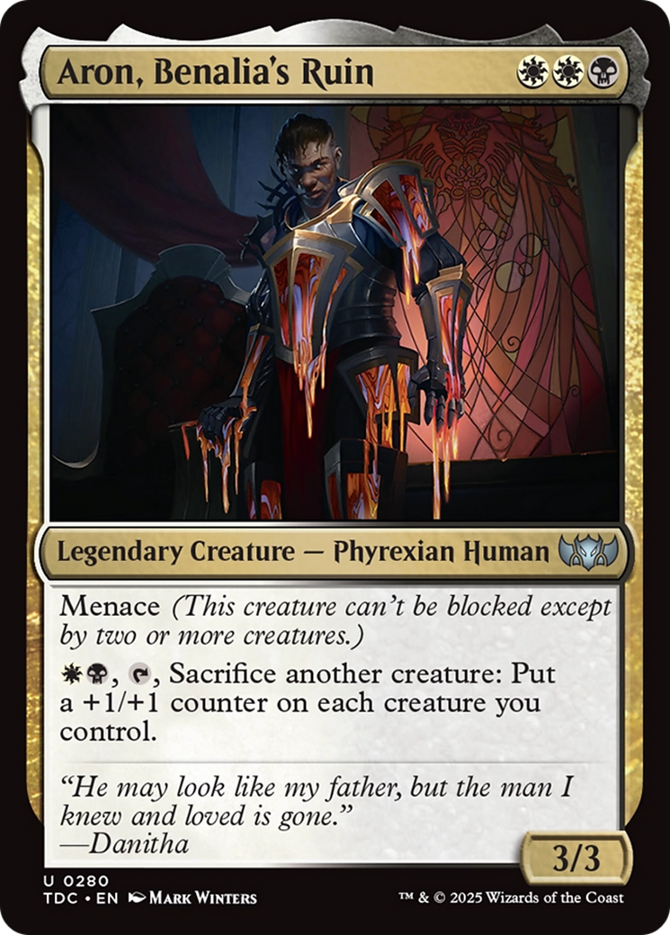 Aron, Benalia's Ruin [Tarkir: Dragonstorm Commander] | Shuffle n Cut Hobbies & Games