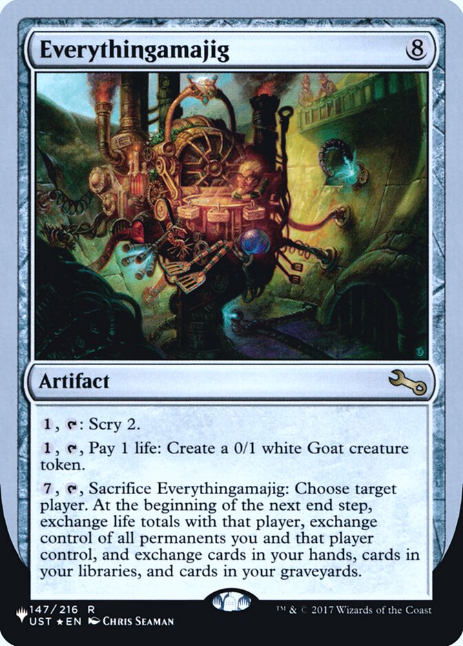 Everythingamajig (Scry) (Unfinity Foil Edition) [The List] | Shuffle n Cut Hobbies & Games