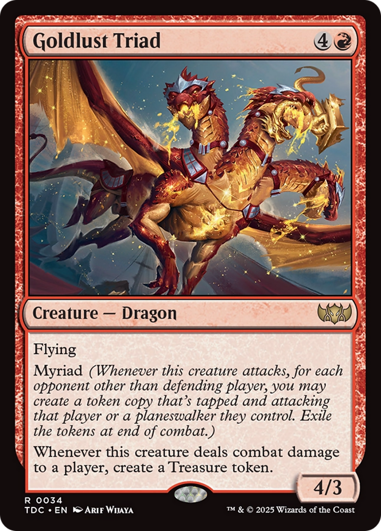 Goldlust Triad [Tarkir: Dragonstorm Commander] | Shuffle n Cut Hobbies & Games