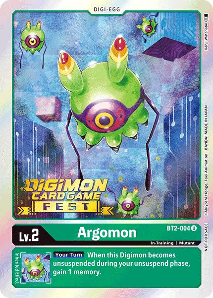 Argomon [BT2-004] (Digimon Card Game Fest 2022) [Release Special Booster Promos] | Shuffle n Cut Hobbies & Games