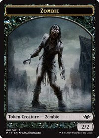 Zombie (007) // Bear (011) Double-Sided Token [Modern Horizons Tokens] | Shuffle n Cut Hobbies & Games