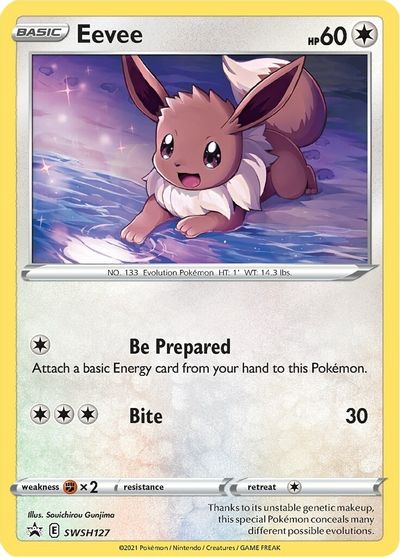 Eevee (SWSH127) [Sword & Shield: Black Star Promos] | Shuffle n Cut Hobbies & Games