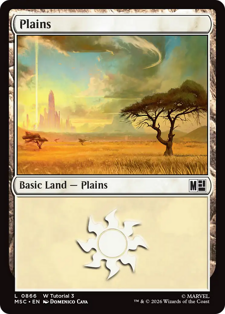 Plains (0866) [Marvel Super Heroes Commander] | Shuffle n Cut Hobbies & Games