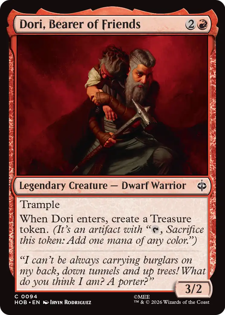 Dori, Bearer of Friends [The Hobbit] | Shuffle n Cut Hobbies & Games