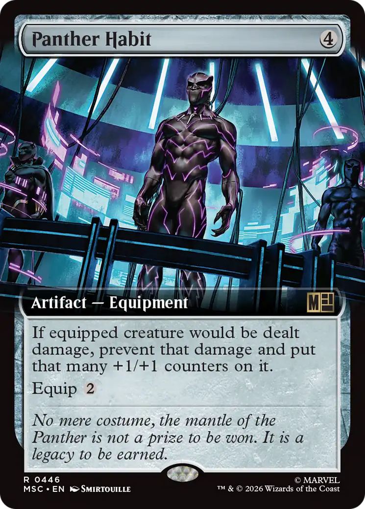 Panther Habit (Extended Art) [Marvel Super Heroes Commander] | Shuffle n Cut Hobbies & Games