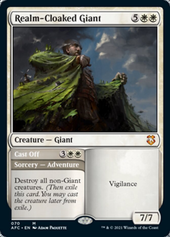 Realm-Cloaked Giant // Cast Off [Dungeons & Dragons: Adventures in the Forgotten Realms Commander] | Shuffle n Cut Hobbies & Games
