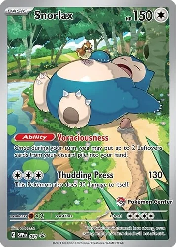 Snorlax (051) (Pokemon Center) [Scarlet & Violet: Black Star Promos] | Shuffle n Cut Hobbies & Games