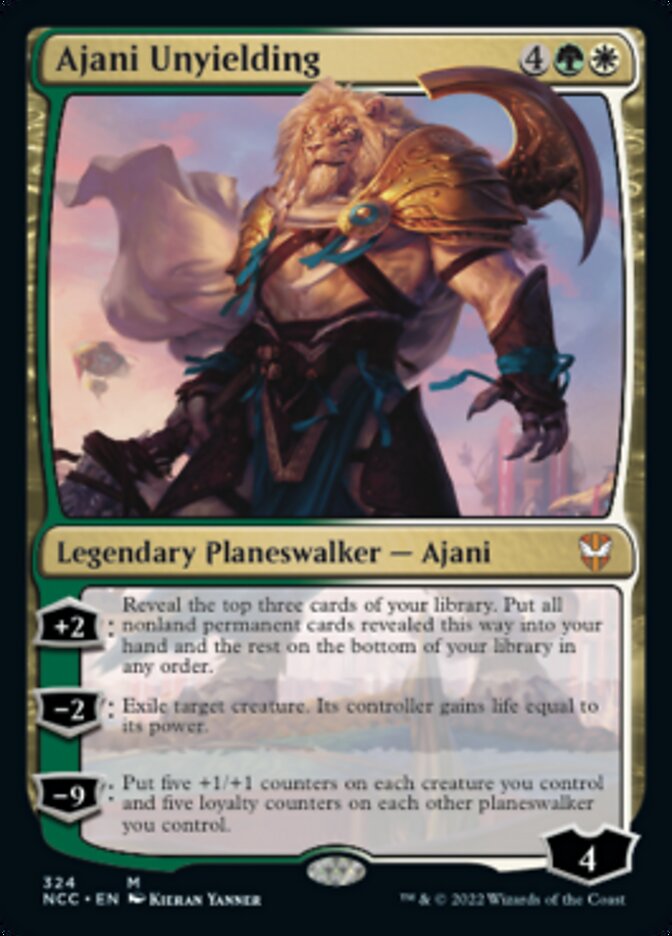Ajani Unyielding [Streets of New Capenna Commander] | Shuffle n Cut Hobbies & Games