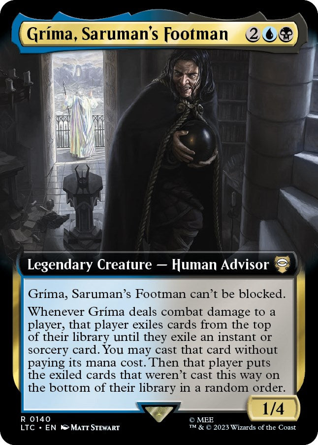 Grima, Saruman's Footman (Extended Art) [The Lord of the Rings: Tales of Middle-Earth Commander] | Shuffle n Cut Hobbies & Games