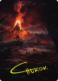 Valley of Gorgoroth Art Card (Gold-Stamped Signature) (ASLTR-080) [Art Series: Universes Beyond: The Lord of the Rings: Tales of Middle-earth]