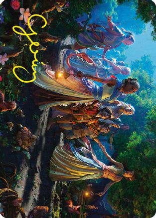 Realm Seekers Art Card (Gold-Stamped Signature) (ASLTR-074) [Art Series: Universes Beyond: The Lord of the Rings: Tales of Middle-earth]