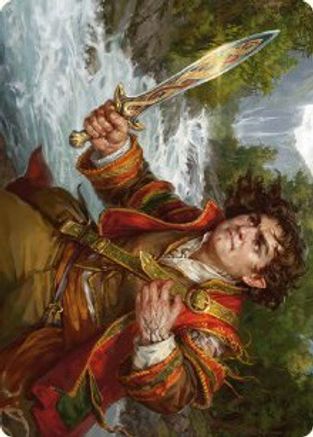 Frodo Baggins Art Card (16/81) (ASLTR-016) [Art Series: Universes Beyond: The Lord of the Rings: Tales of Middle-earth]