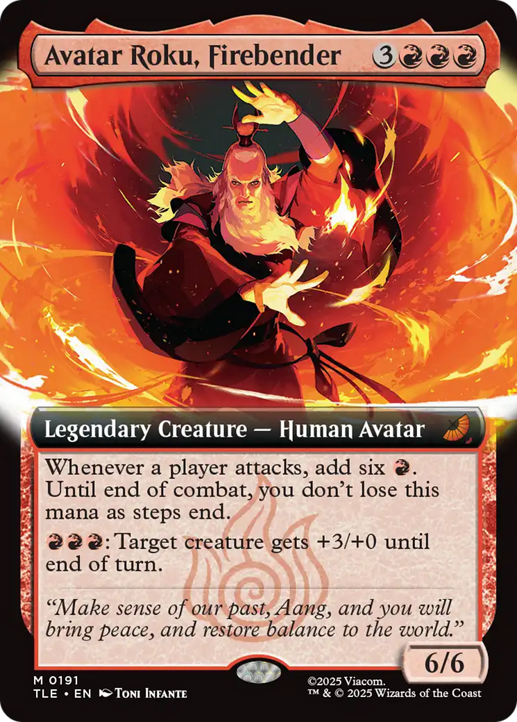 Avatar Roku, Firebender (Extended Art) [Avatar: The Last Airbender: Eternal-Legal] | Shuffle n Cut Hobbies & Games