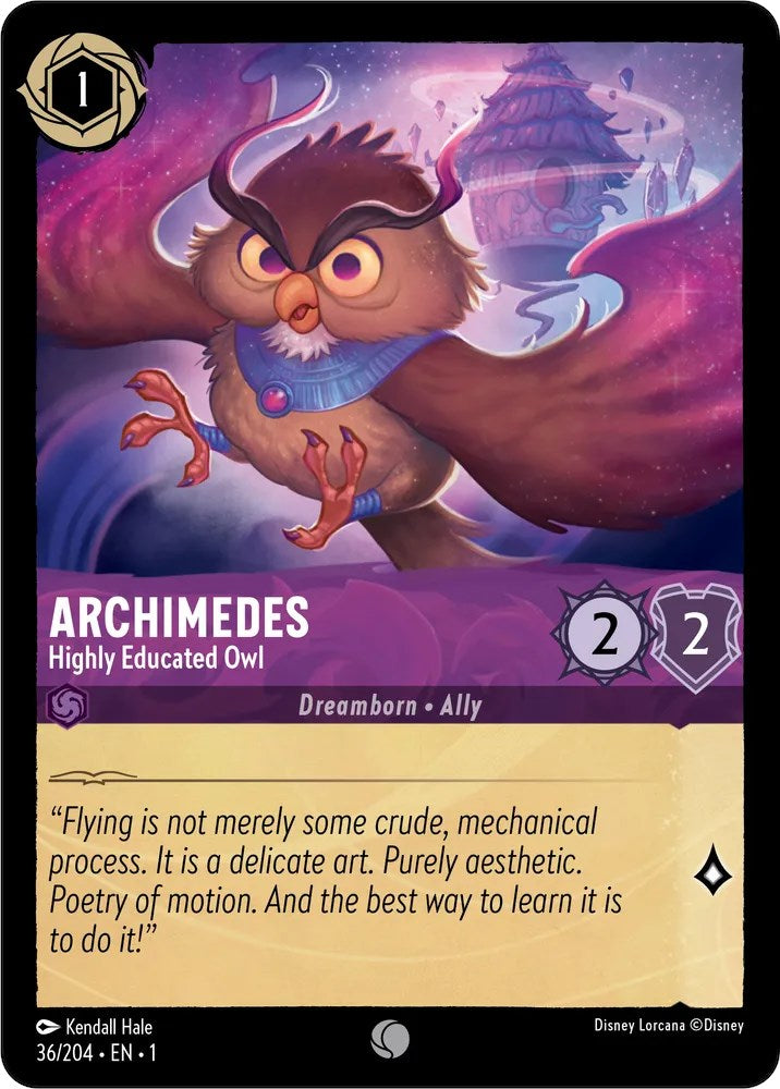 Archimedes - Highly Educated Owl (36/204) [The First Chapter] | Shuffle n Cut Hobbies & Games