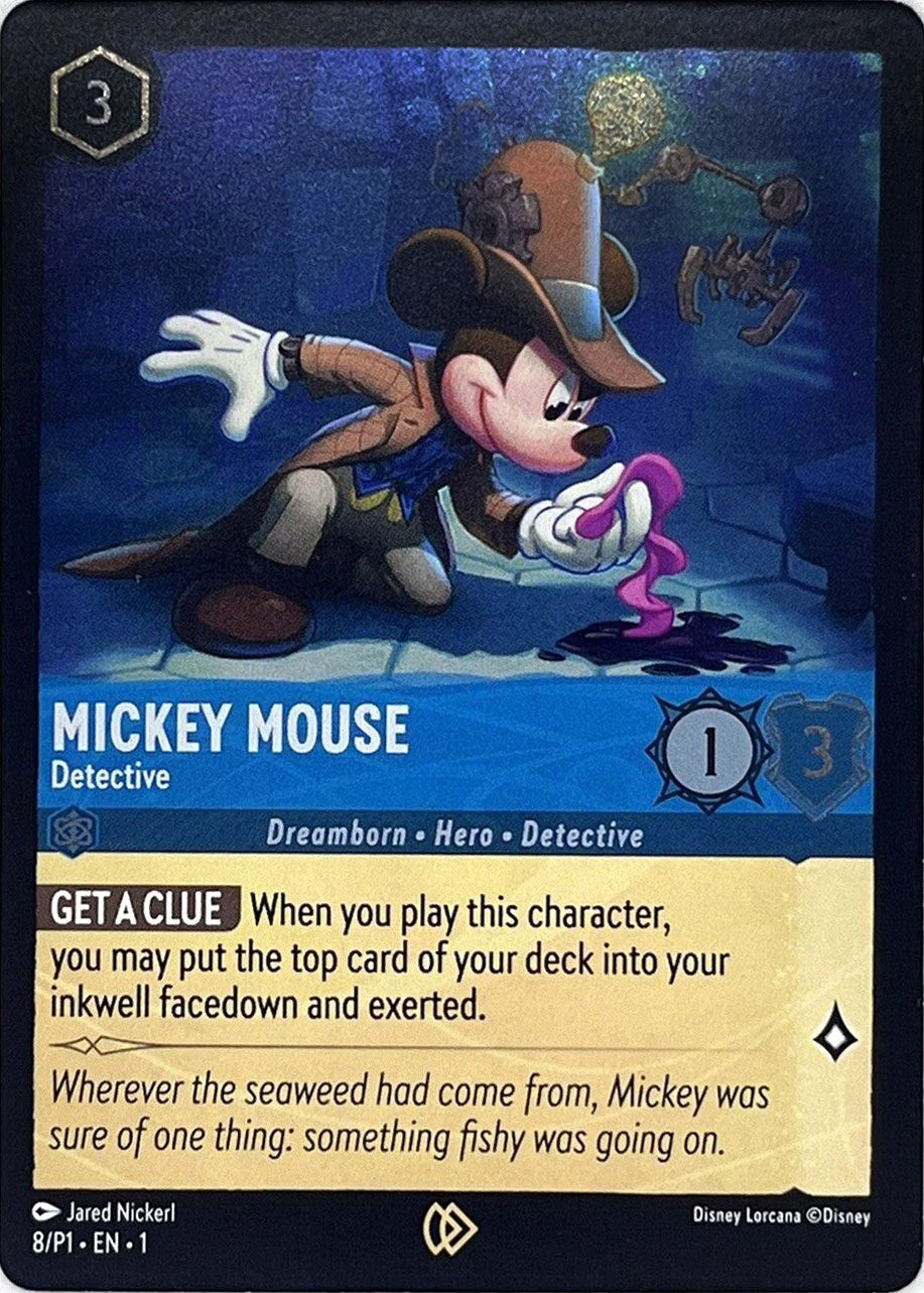 Mickey Mouse - Detective (8) [Promo Cards] | Shuffle n Cut Hobbies & Games