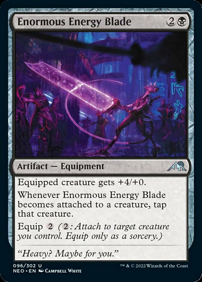 Enormous Energy Blade [Kamigawa: Neon Dynasty] | Shuffle n Cut Hobbies & Games