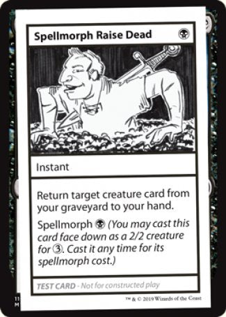 Spellmorph Raise Dead (2021 Edition) [Mystery Booster Playtest Cards] | Shuffle n Cut Hobbies & Games