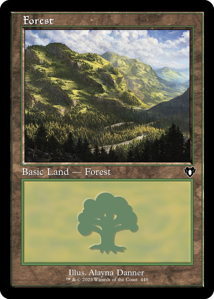 Forest (449) (Retro) [Commander Masters] | Shuffle n Cut Hobbies & Games