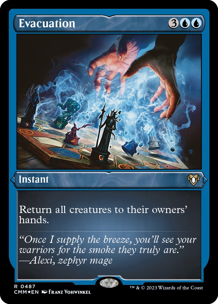 Evacuation (Foil Etched) [Commander Masters] | Shuffle n Cut Hobbies & Games