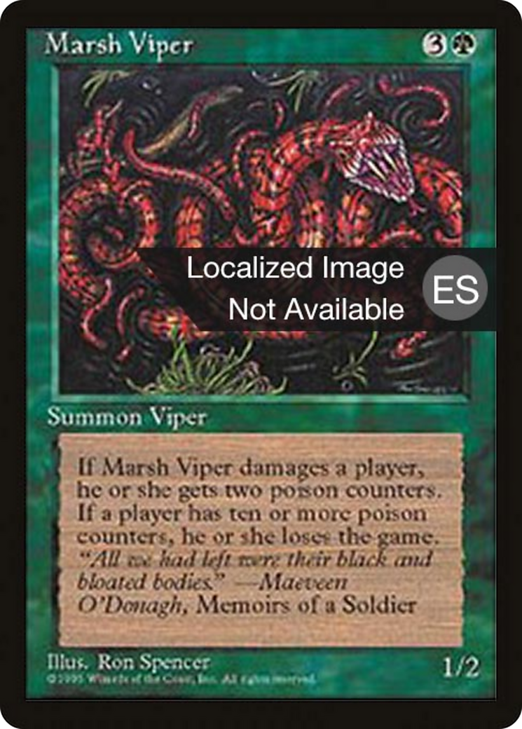 Marsh Viper [Fourth Edition Foreign Black Border] | Shuffle n Cut Hobbies & Games