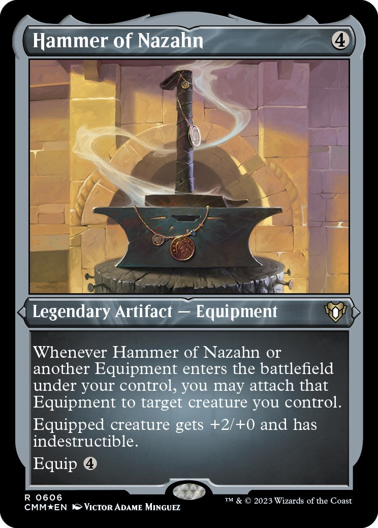 Hammer of Nazahn (Foil Etched) [Commander Masters] | Shuffle n Cut Hobbies & Games