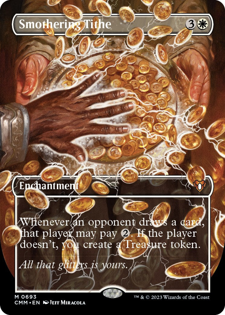 Smothering Tithe (Borderless Alternate Art) [Commander Masters] | Shuffle n Cut Hobbies & Games