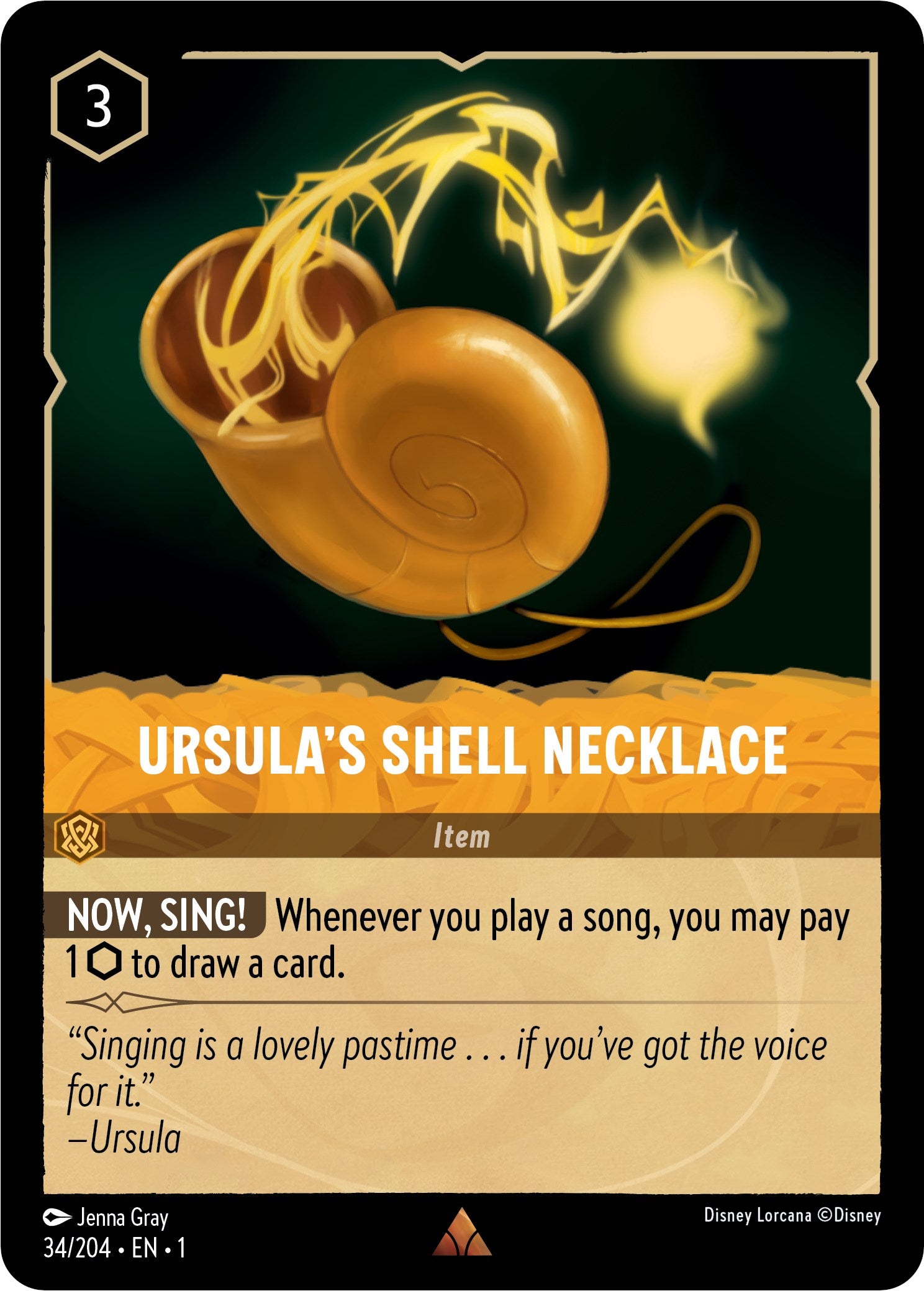 Ursula's Shell Necklace (34/204) [The First Chapter] | Shuffle n Cut Hobbies & Games