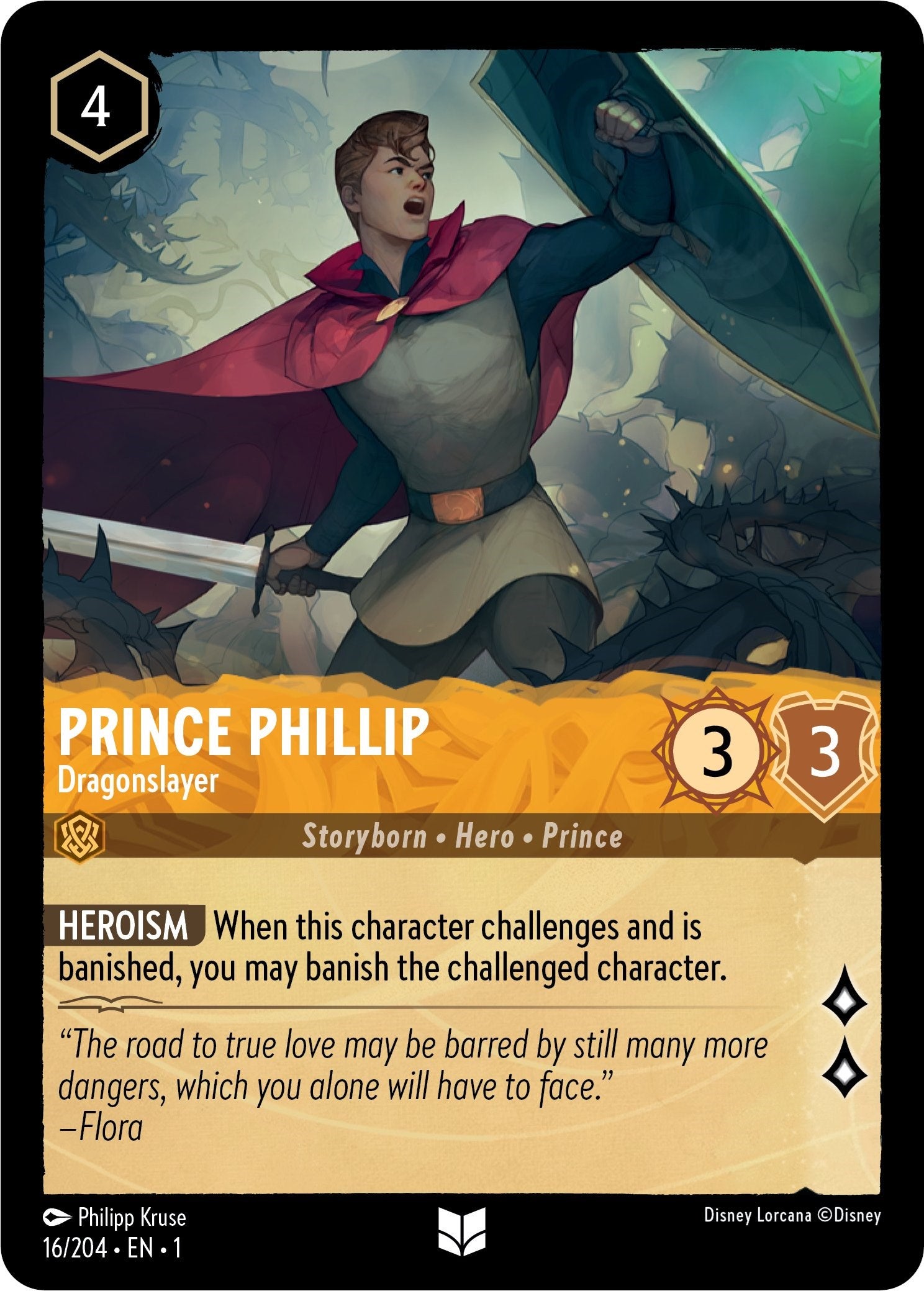 Prince Phillip - Dragonslayer (16/204) [The First Chapter] | Shuffle n Cut Hobbies & Games