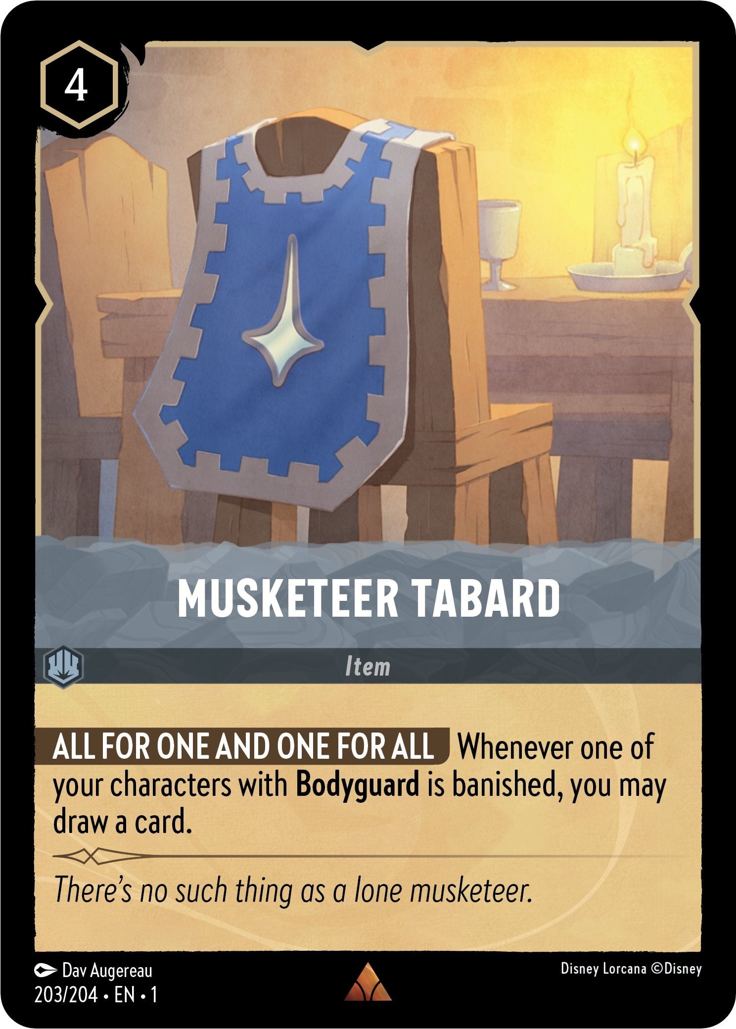 Musketeer Tabard (203/204) [The First Chapter] | Shuffle n Cut Hobbies & Games