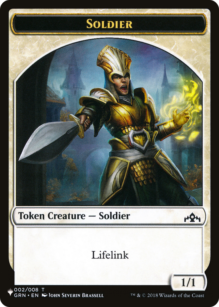 Angel (SLD) // Soldier (GRN) Double-Sided Token [Secret Lair: Angels Tokens] | Shuffle n Cut Hobbies & Games