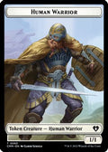 Human Warrior // Zombie Army Double-Sided Token (CMM-63 // 69) [Commander Masters]