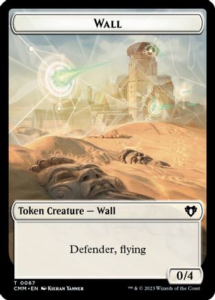 Wall // Kor Ally Double-Sided Token (CMM-67 // 64) [Commander Masters]