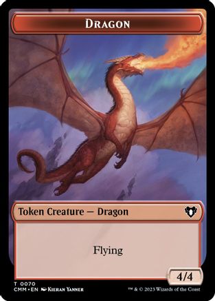 Dragon // Kor Ally Double-Sided Token (CMM-70 // 64) [Commander Masters]