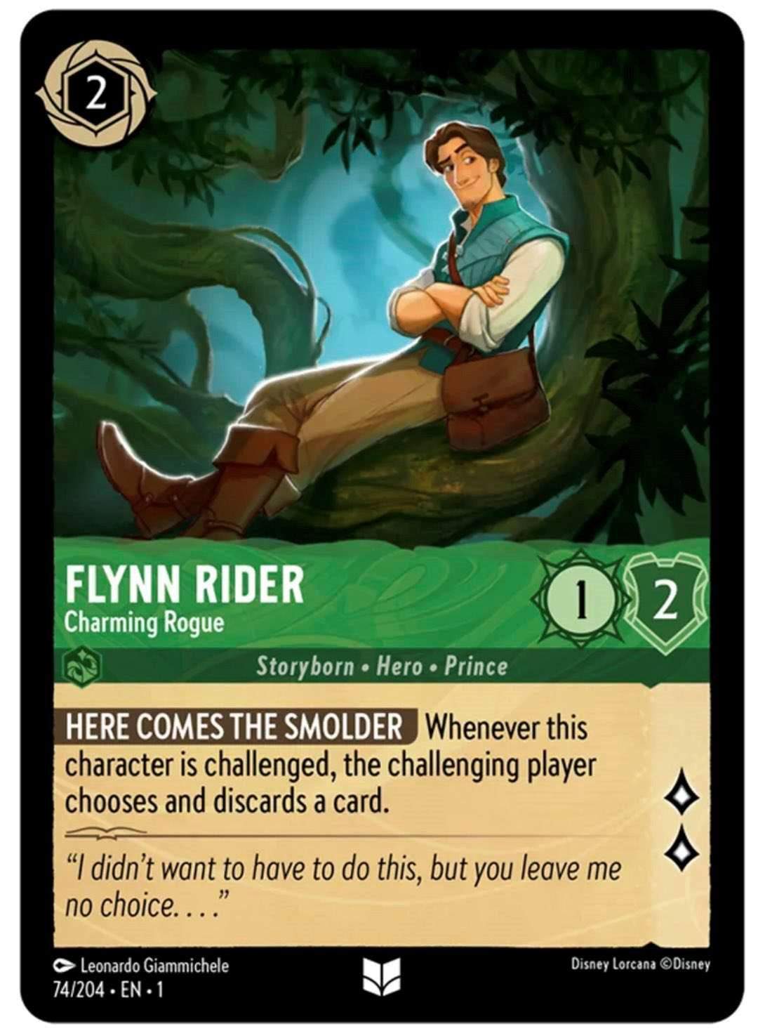 Flynn Rider - Charming Rogue (74/204) [The First Chapter] | Shuffle n Cut Hobbies & Games