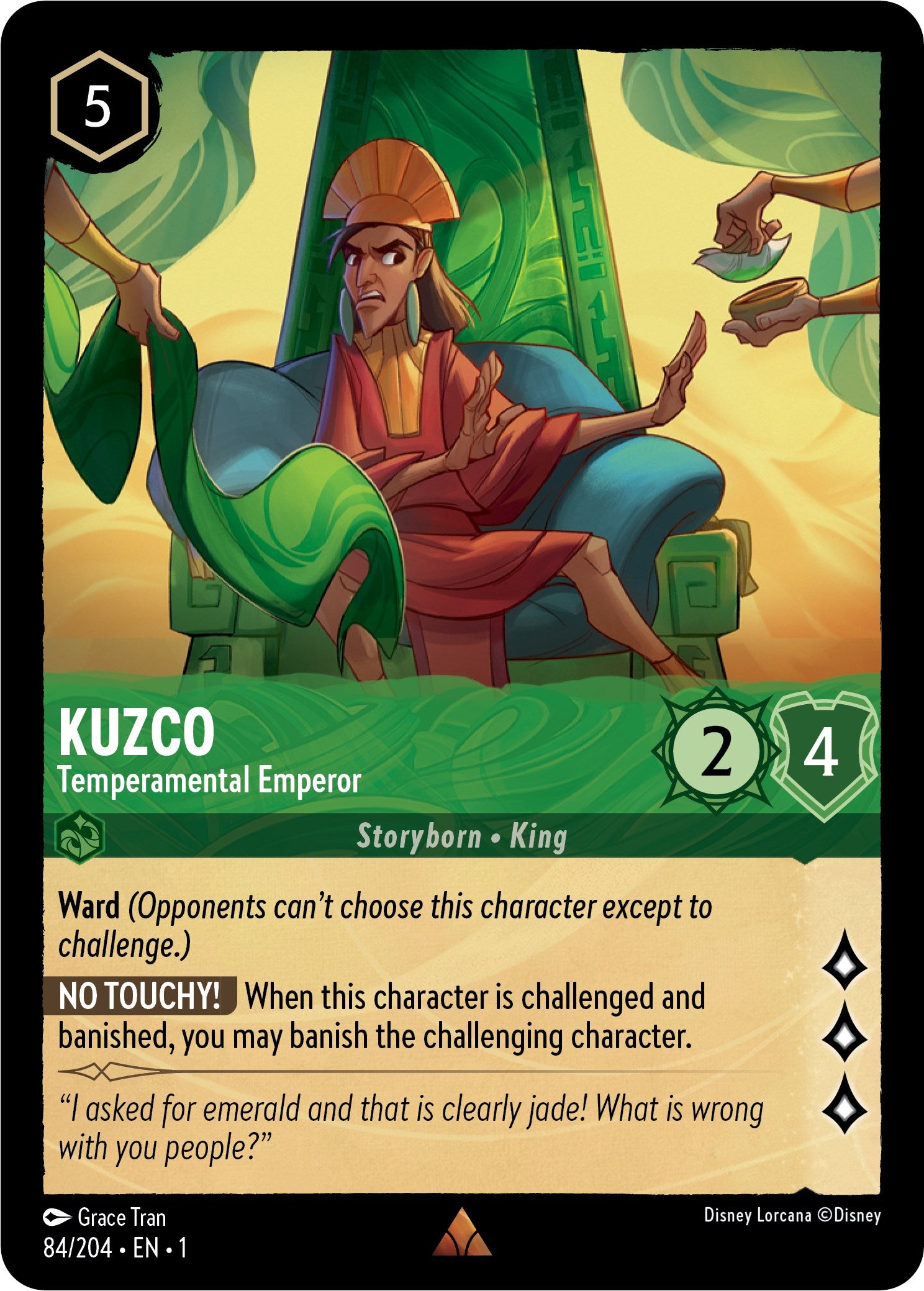 Kuzco - Temperamental Emperor (84/204) [The First Chapter] | Shuffle n Cut Hobbies & Games