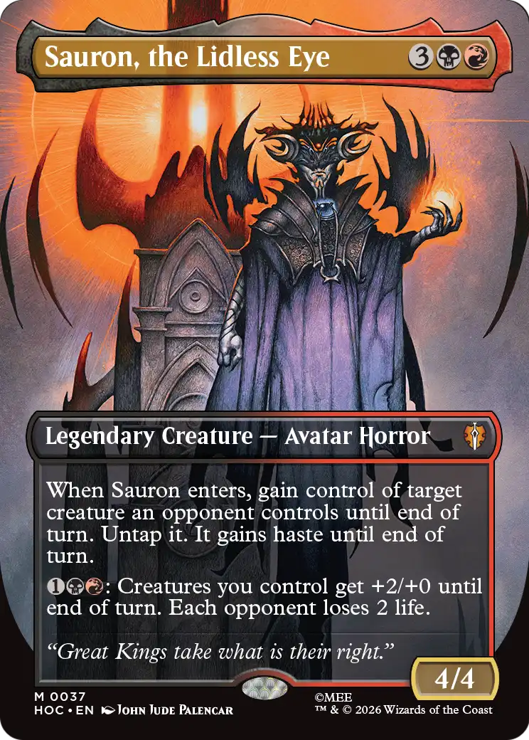 Sauron, the Lidless Eye (Borderless) [The Hobbit: Eternal-Legal] | Shuffle n Cut Hobbies & Games