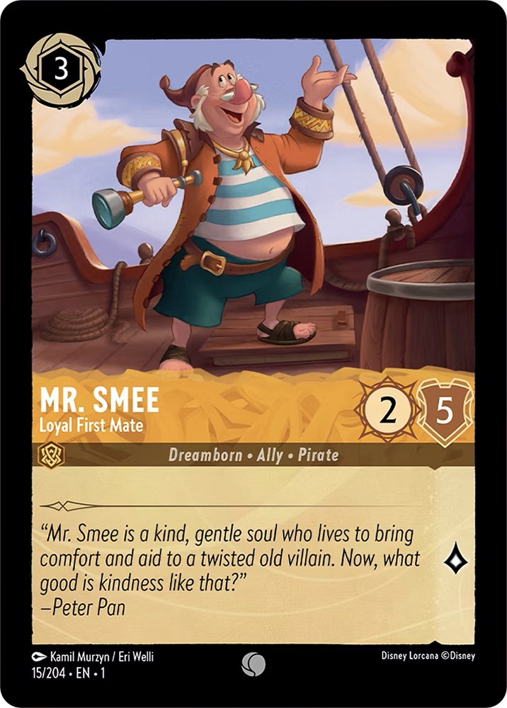 Mr. Smee - Loyal First Mate (15/204) [The First Chapter] | Shuffle n Cut Hobbies & Games